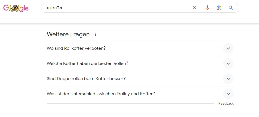 Nutzerfragen in den SERP