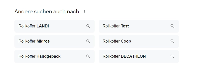 SEO optimieren: ähnliche Suchanfragen in den SERP